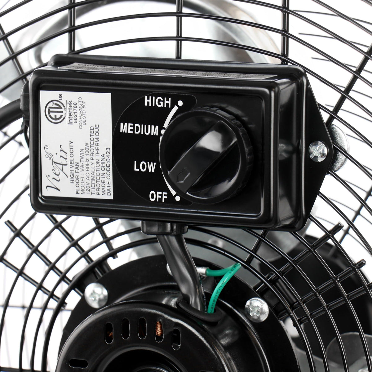20 Inch Tilting High Velocity 3 Speed Metal Floor Fan Z603