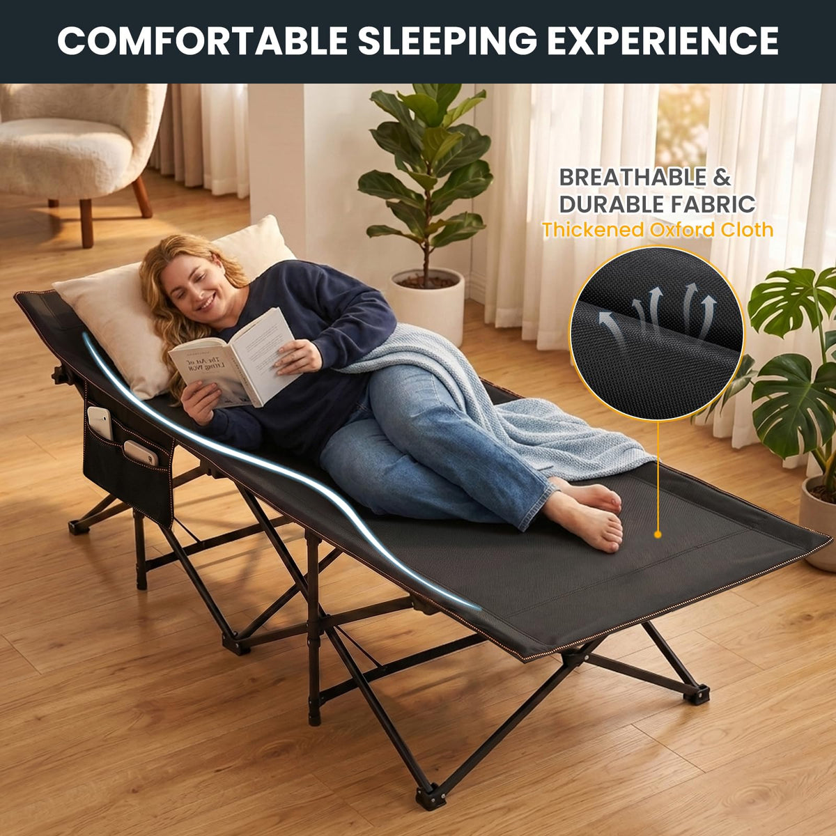Oversized XXL Folding Camping Cot O466849