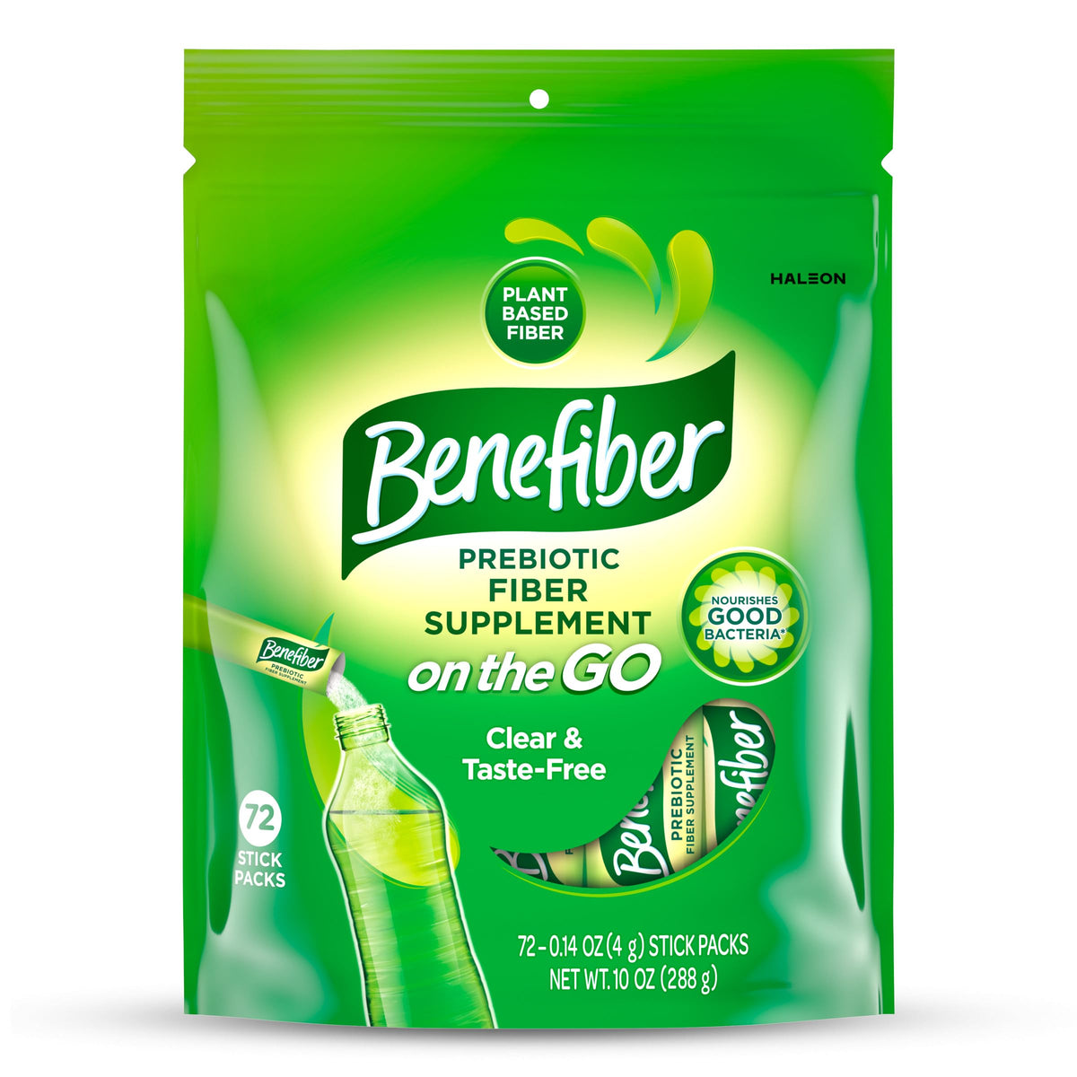 Unflavored Prebiotic Fiber Supplement Powder, 72 Stick Packs P7588