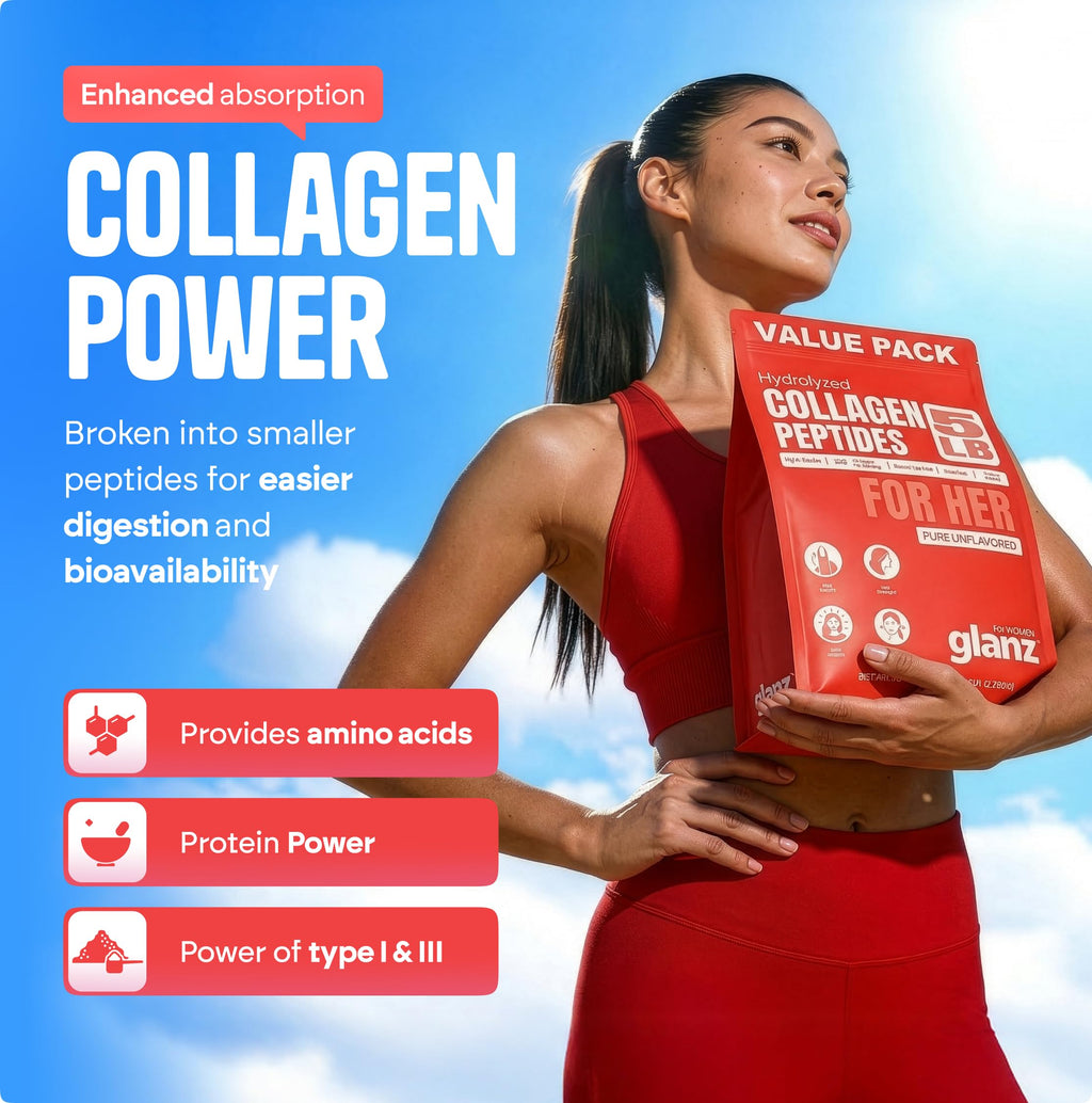 Unflavored Hydrolyzed Collagen Peptides Powder 5 lb F425