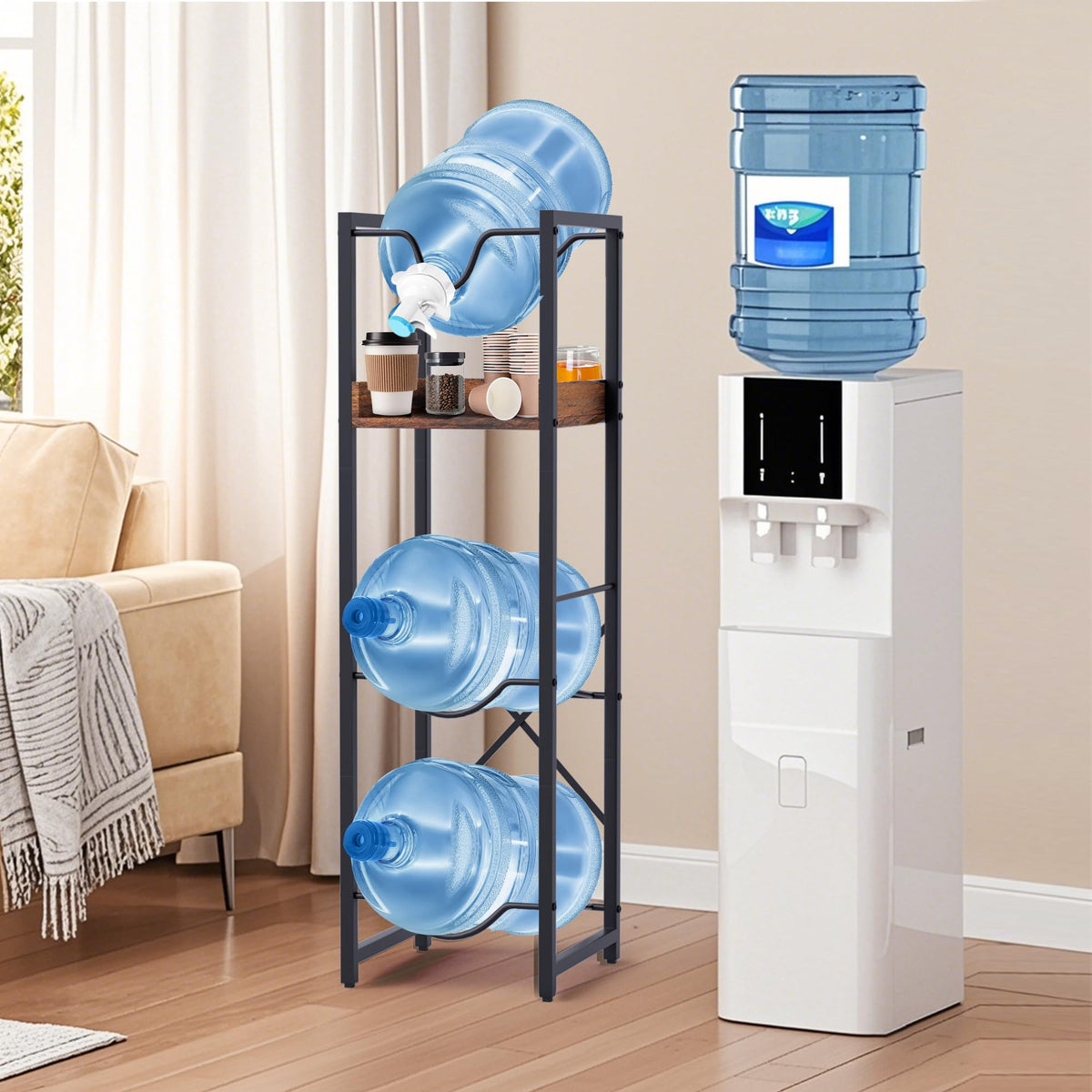 5 Gallon Water Bottle Jug Holder with Dispenser Valve O59830