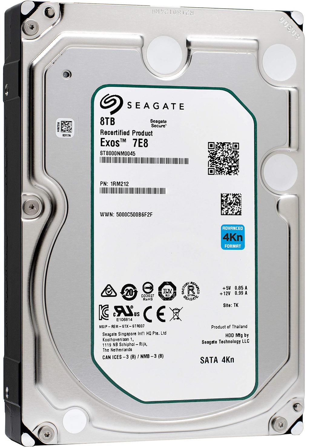 8TB 7200 RPM SATA 3.5-Inch Enterprise Hard Disk Drive O8455