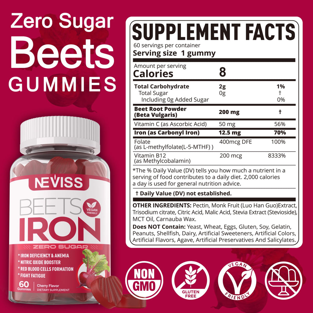 Beet Root Gummies with Iron X78572