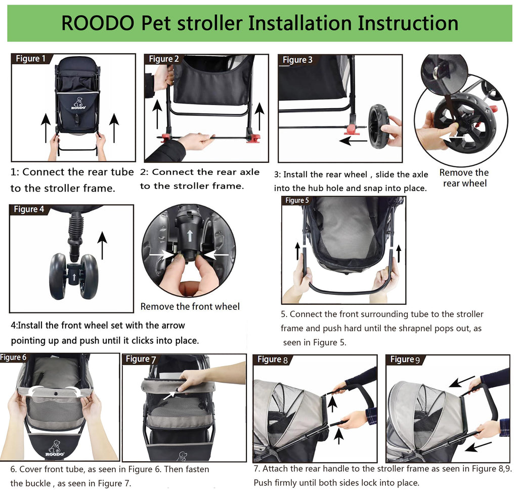 3 Wheel Foldable Pet Stroller N125