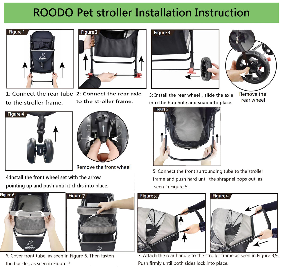 3 Wheel Foldable Pet Stroller N125