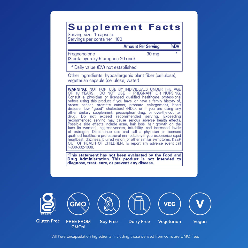 Pregnenolone 180 Capsules C89452