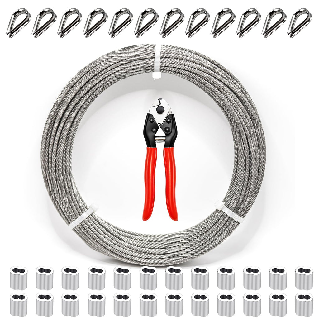 1/8 Inch Stainless Steel Cable 100FT 7x7 Strand Core O1175