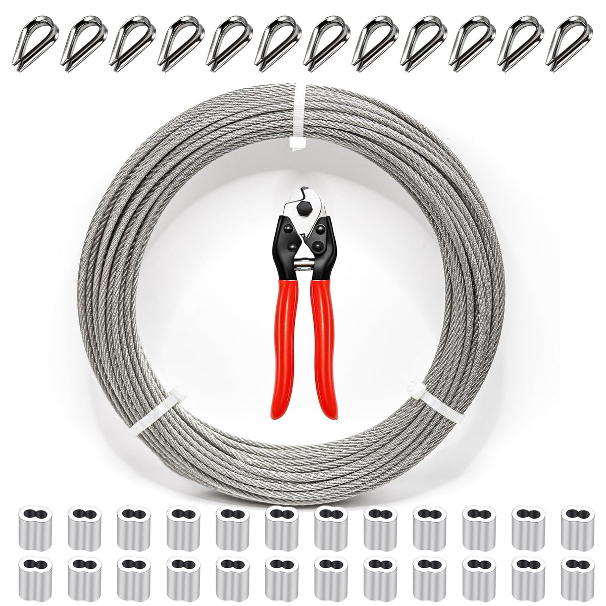 1/8 Inch Stainless Steel Cable 100FT 7x7 Strand Core O1175