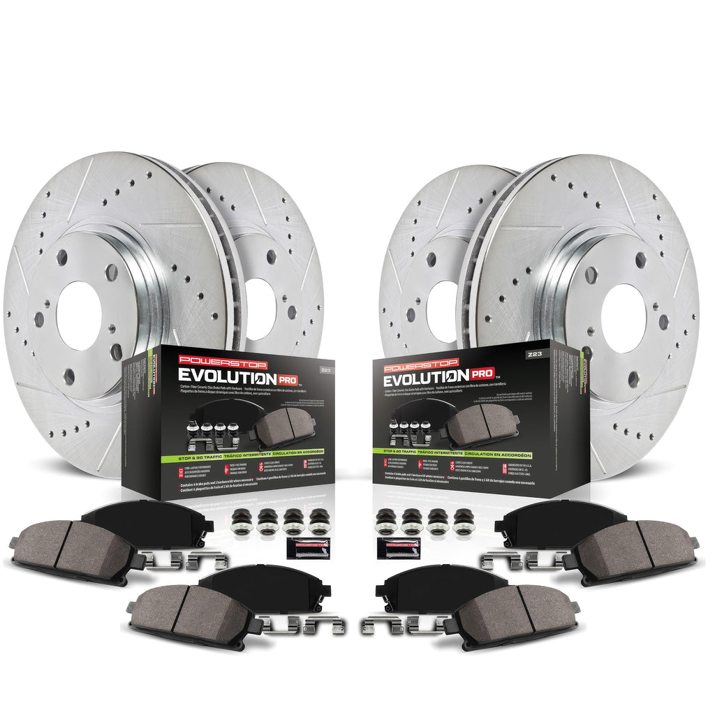 Brake Pad & Rotor Kit Front & Rear T996371