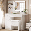 Vanity Desk with Charging Station and Storage B5626
