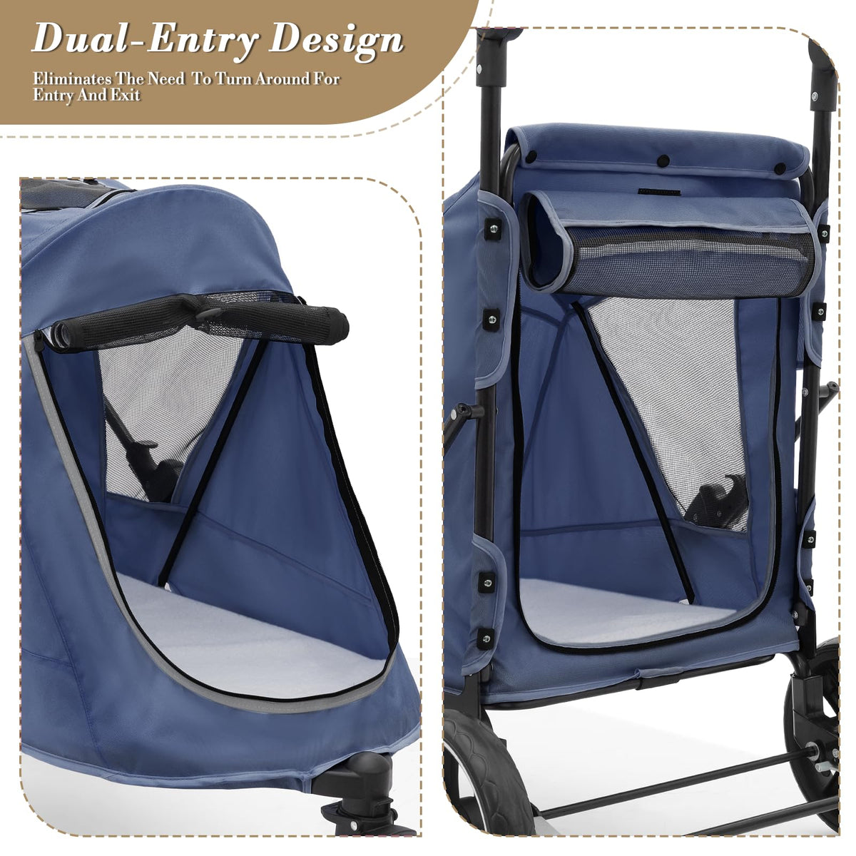 Blue Pet Stroller X367393