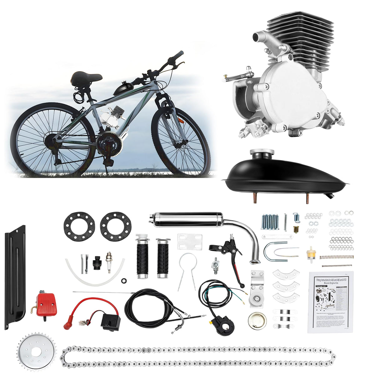 100CC 2 Stroke Air Cooling Bicycle Engine Kit N20185