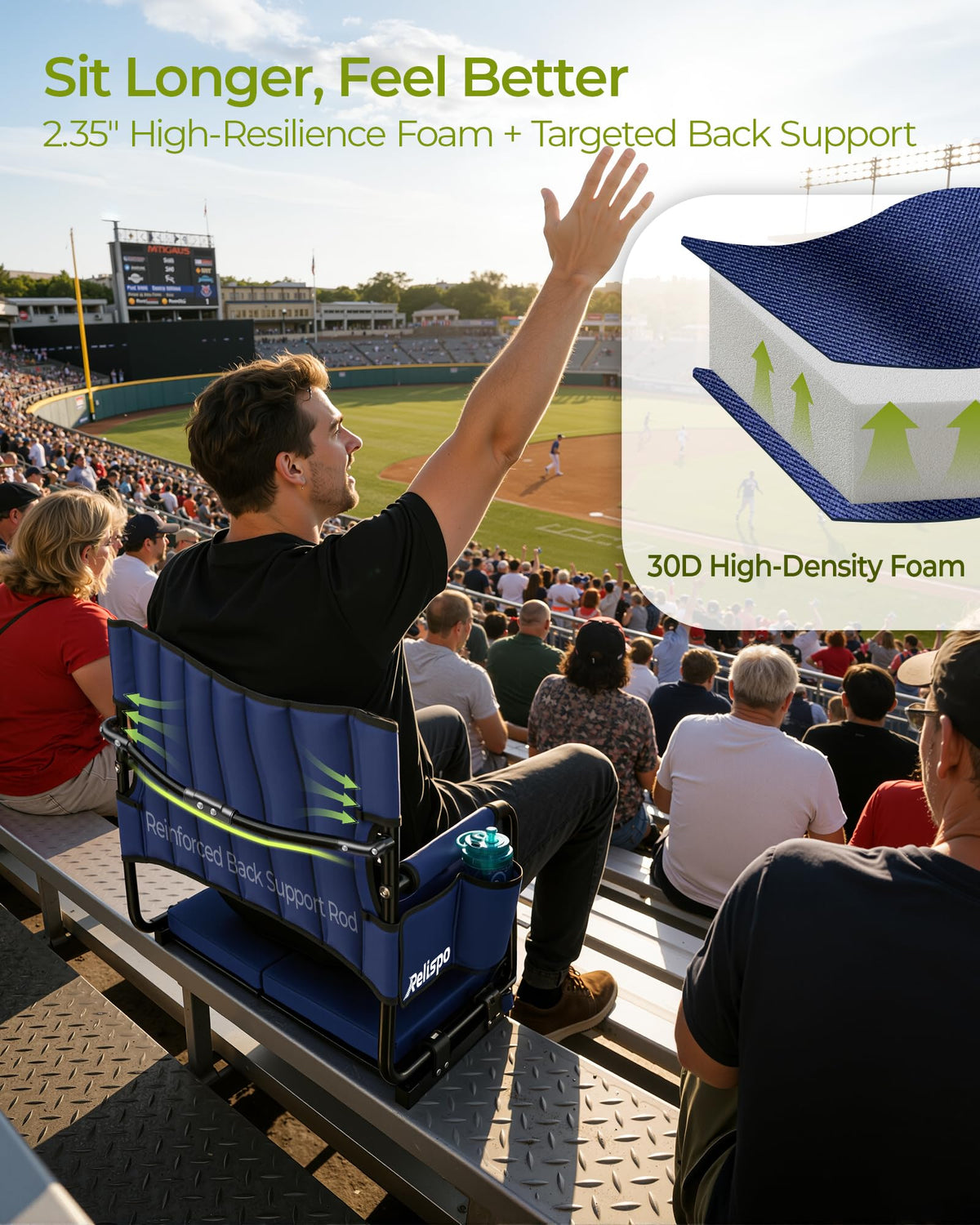 Stadium Seats with Back Support H64585