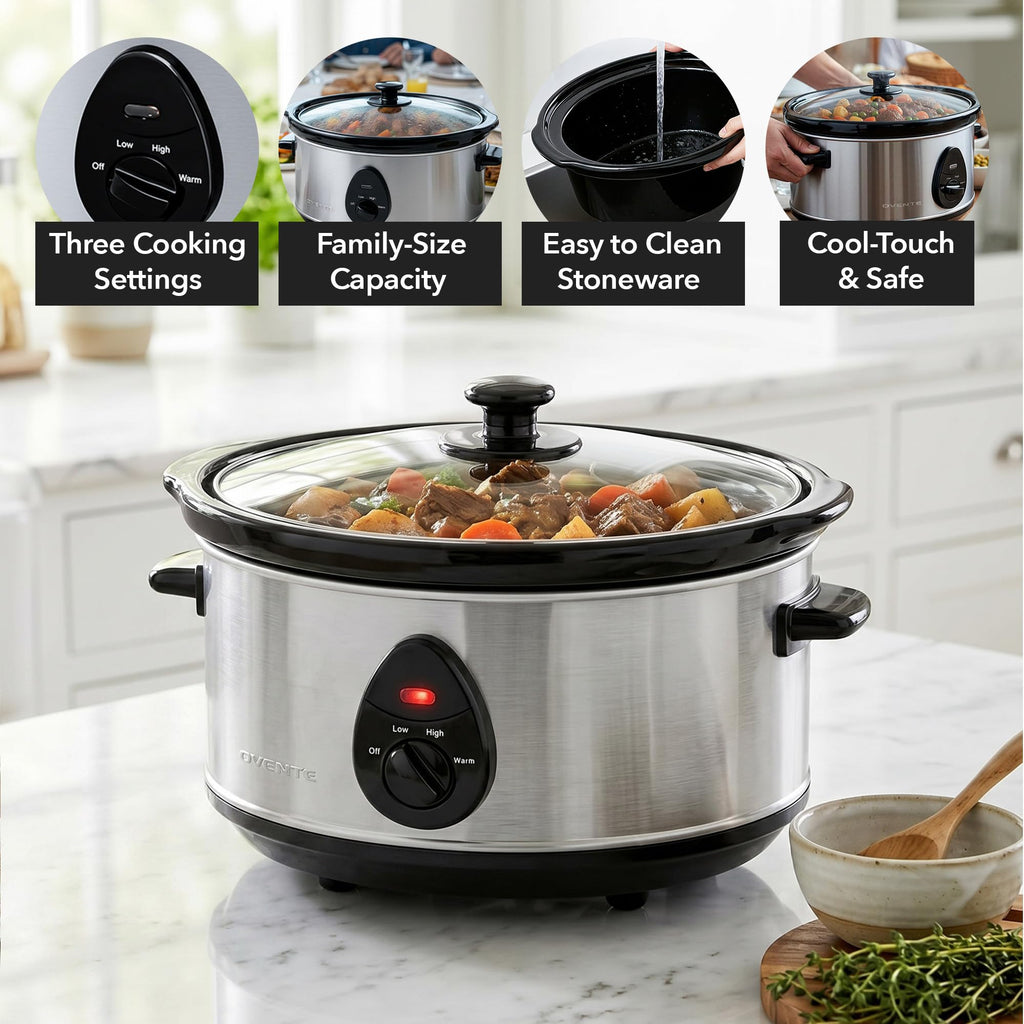 3.7 Qt Electric Slow Cooker P168
