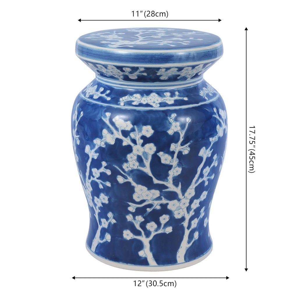 Ceramic Garden Stool 18" Side Table A16312
