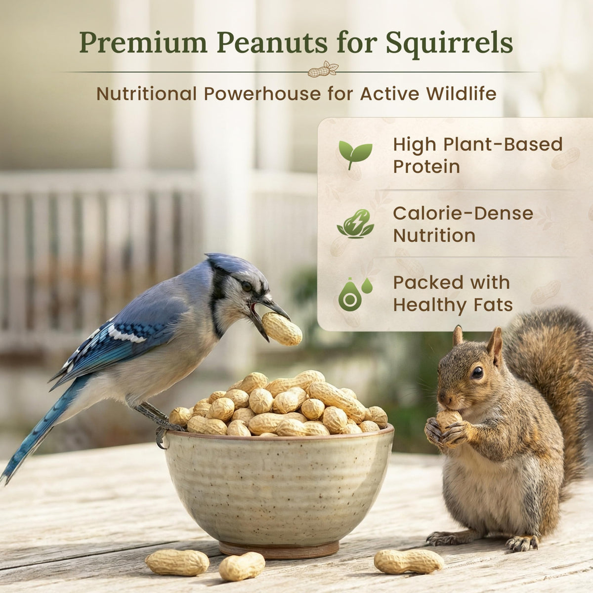 Raw Unsalted Peanuts in Shell 10LB Wildlife Food T387