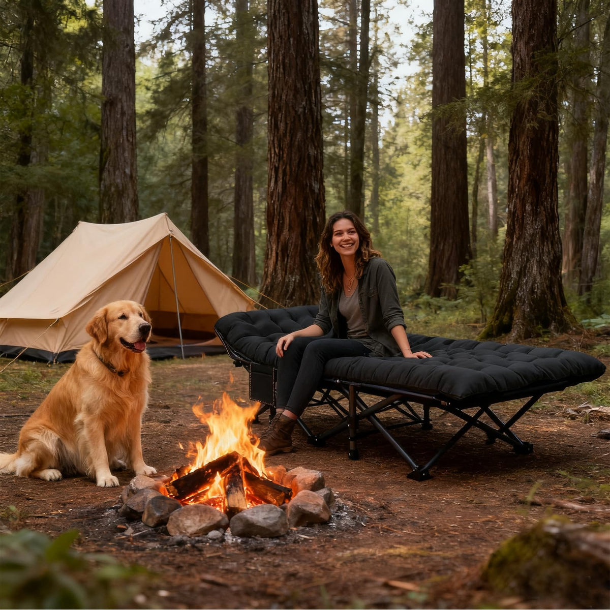 Oversized XXL Folding Camping Cot O466849