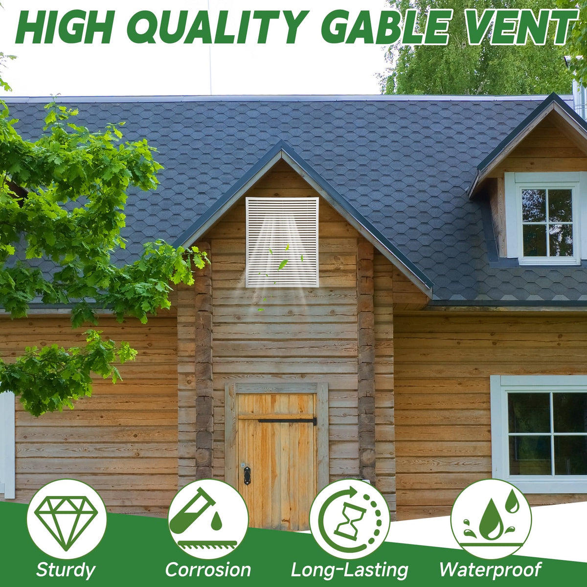 24 x 30 Inch Gable Vent D324