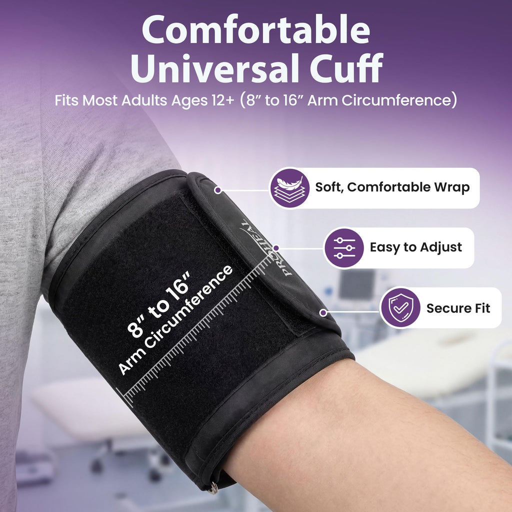 Talking Blood Pressure Monitor with Upper Arm Cuff, Backlit Display, Carry Bag J280