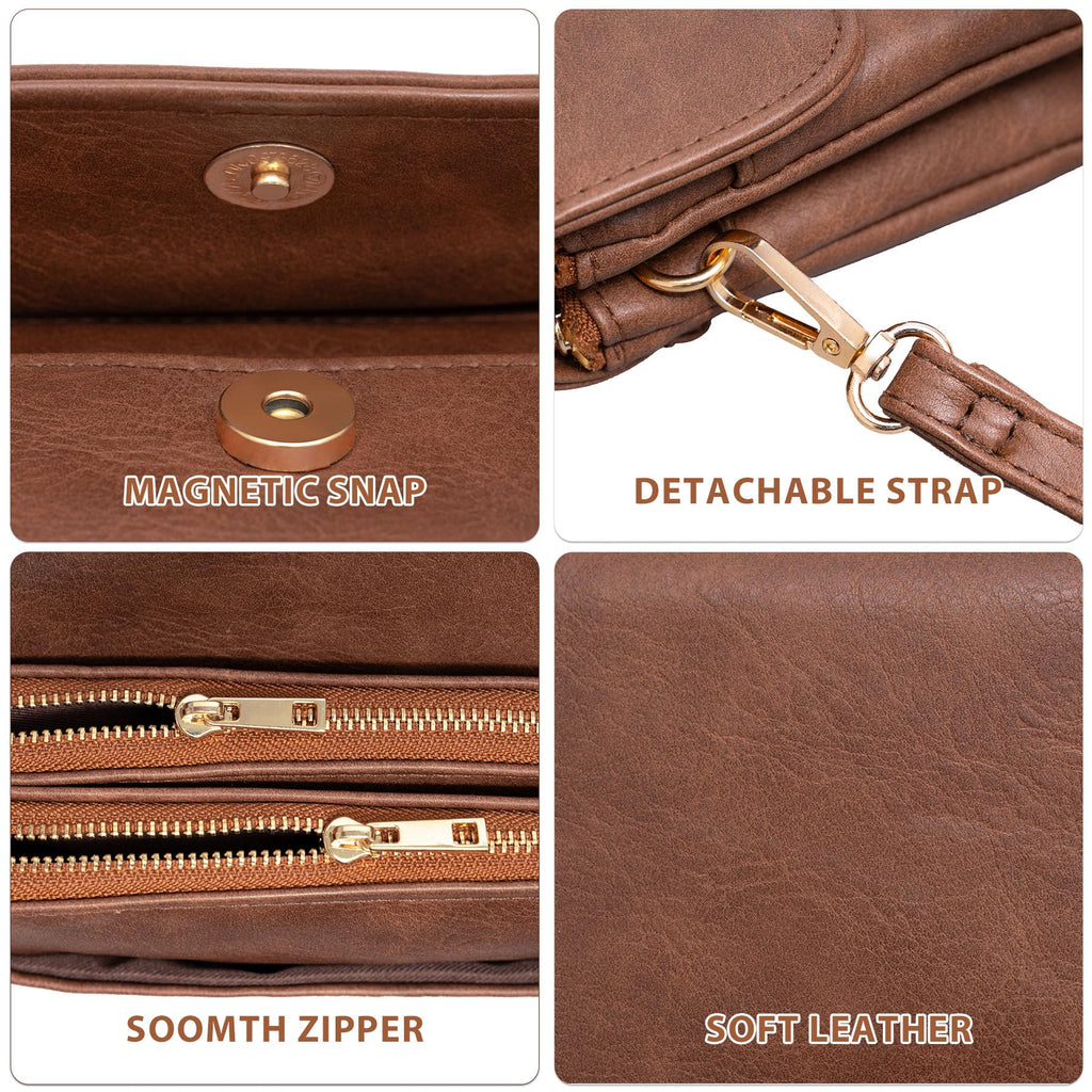 Small Crossbody Bags Vegan Leather Cell Phone Purse S64365