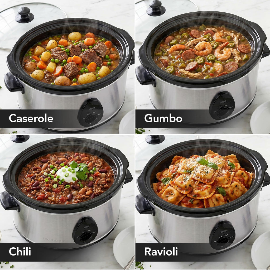 3.7 Qt Electric Slow Cooker P168