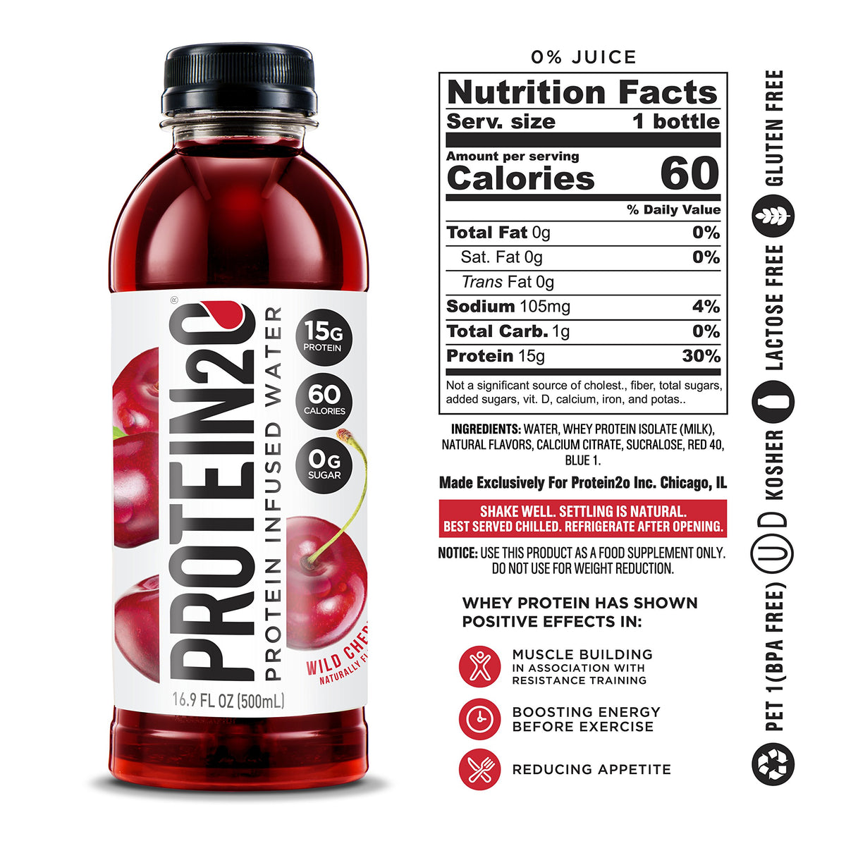Whey Protein Isolate Infused Water 12 Pack L4073